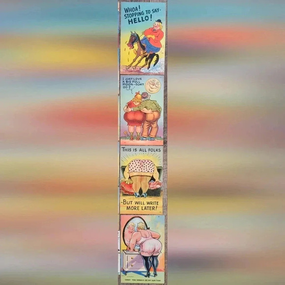 Lot of 18 Vintage Voluptuous Plus Curvaceous Full-Figured Women Themed Postcards - Picture 4 of 8